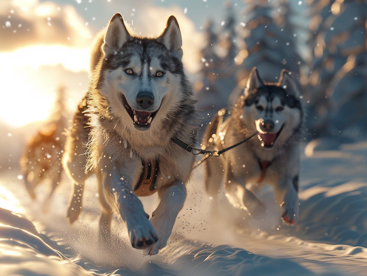 alaskan husky vs siberian husky :  entraînement  et  activités physiques