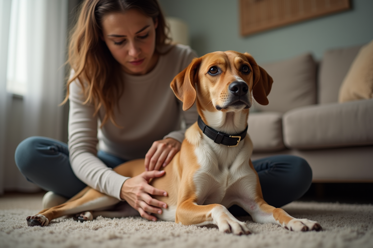 Aider un chien constipé : solutions pour crottes coincées et soulager votre animal